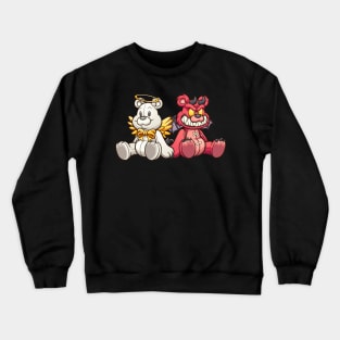 Angel and Devil Teddy Bears Crewneck Sweatshirt